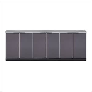 Aluminum Slate 4-Piece Outdoor Kitchen Set with Countertops