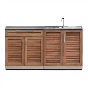 Grove 3-Piece Outdoor Kitchen Set with Countertops