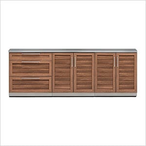 Grove 4-Piece Outdoor Kitchen Set with Countertops and Covers