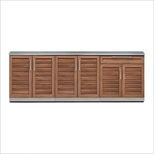 Grove 4-Piece Outdoor Kitchen Set with Countertops and Covers