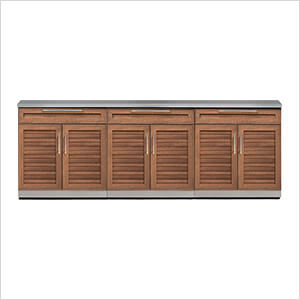 Grove 4-Piece Outdoor Kitchen Set with Countertops and Covers