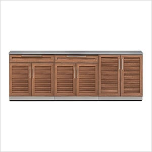 Grove 4-Piece Outdoor Kitchen Set with Countertops and Covers