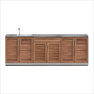 Grove 4-Piece Outdoor Kitchen Set with Countertops