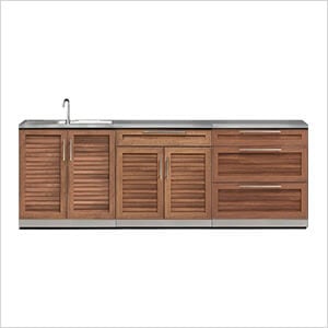 Grove 4-Piece Outdoor Kitchen Set with Countertops