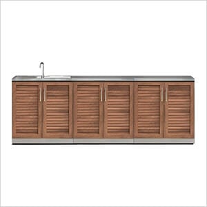 Grove 4-Piece Outdoor Kitchen Set with Countertops and Covers - Greg Smith Equipment Sales