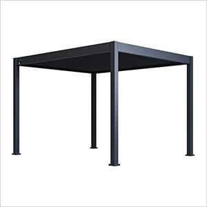 Grand Tuscan 10 x 12 ft. Grey Louvered Pergola
