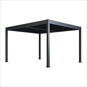 Grand Tuscan 12 x 14 ft. Grey Louvered Pergola