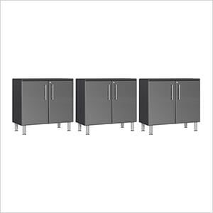 3-Piece 2-Door Oversized Garage Cabinet Kit