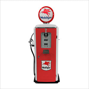 Mobilgas Tokheim 39 Style Gas Pump Replica with Beer Tap