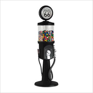 Route 66 Retro Gas Pump Replica Mini Gravity Feed Gumball Machine