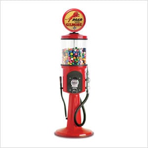 Gilmore Gas Retro Gas Pump Replica Mini Gravity Feed Gumball Machine