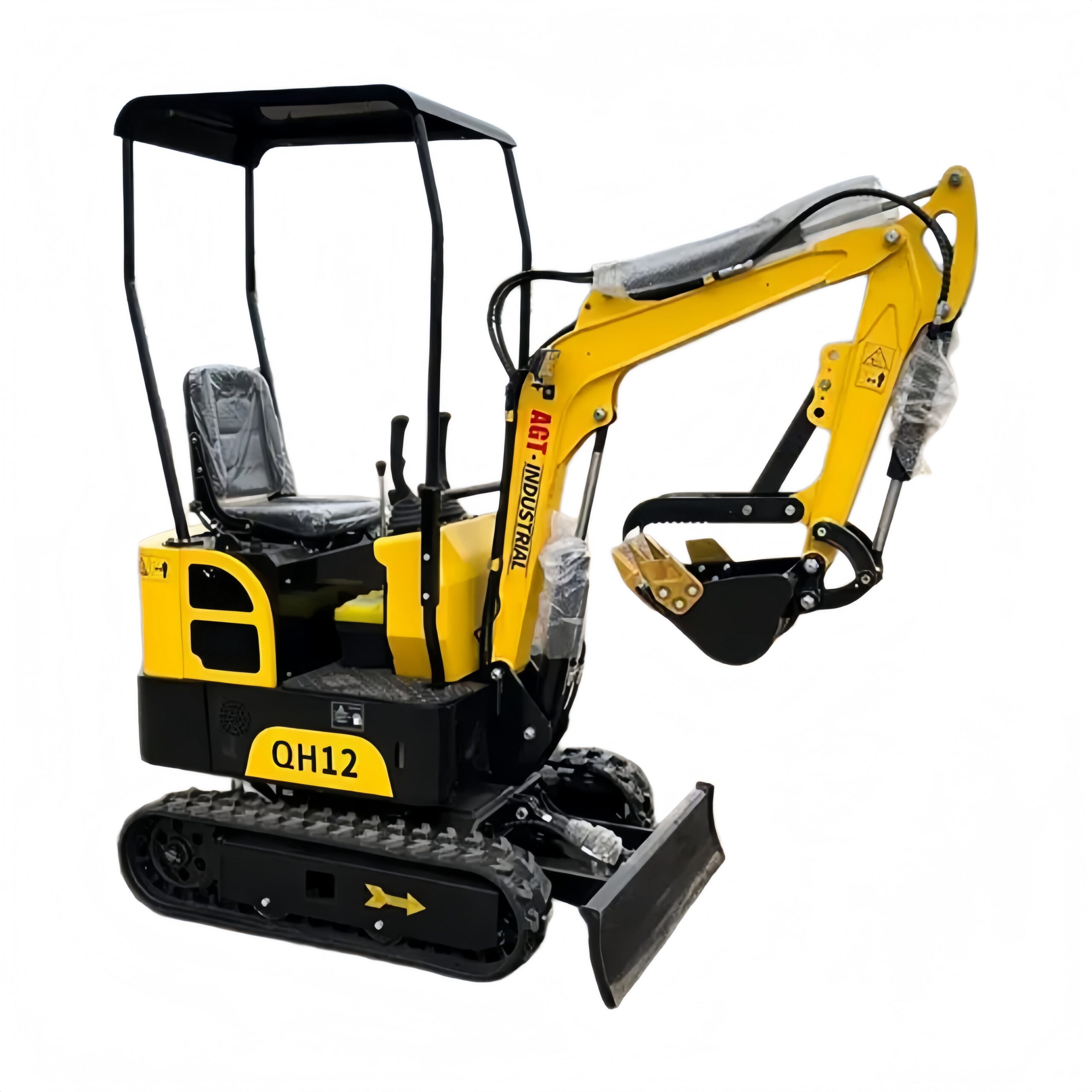 NEW AGT 13.5 HP 1 ton Mini Excavator Digger Tracked Crawler B&S EPA Gas Engine | AGT-QH12 - Greg Smith Equipment Sales