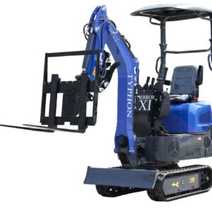 TYPHON TERROR XI Mini Excavator with 13 Attachments | 13.5hp Gas B&S EPA Engine