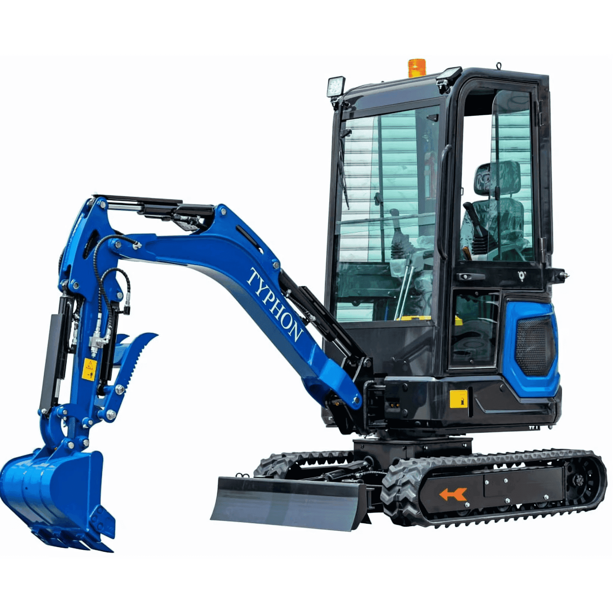 TYPHON 18 FLEX PRO 1.8 Ton Mini Excavator USA with 12 Attachments - Commercial