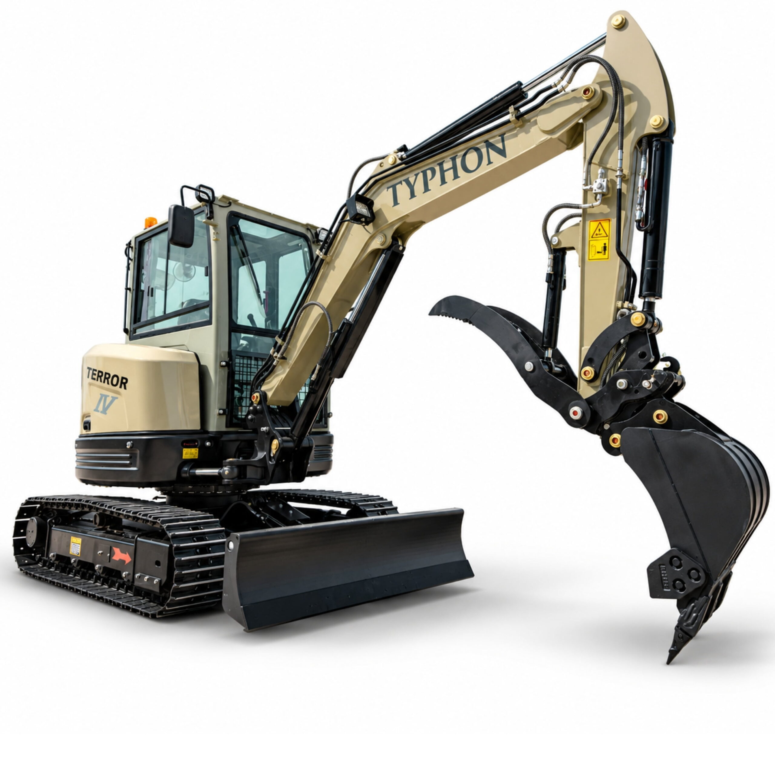 TYPHON TERROR IV PROPACT Series 9,000 lb Mini Excavator, Kubota D1703 Diesel, Zero Tail Swing, Dual-Speed, AC & Heater Cabin - Greg Smith Equipment Sales